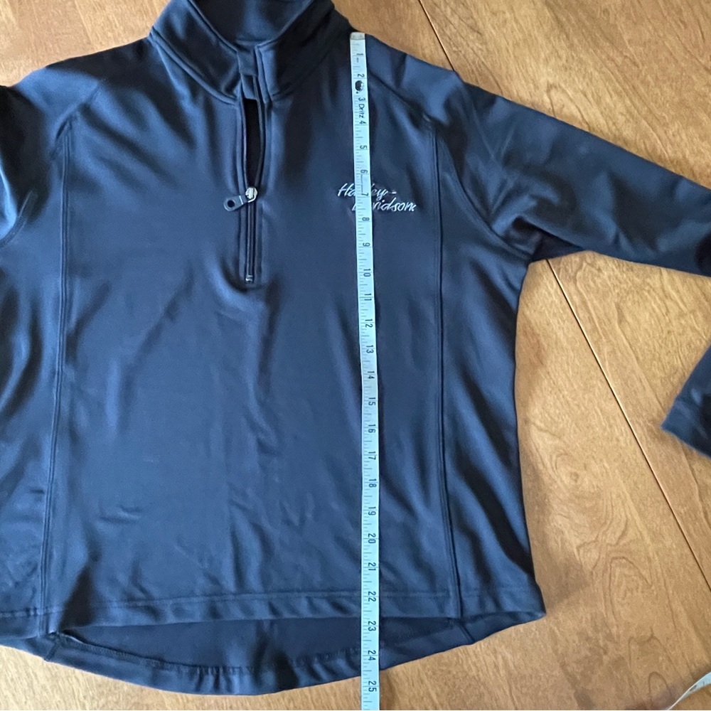 Harley Davidson Black Quarter-Zip Pullover - Picture 8 of 11